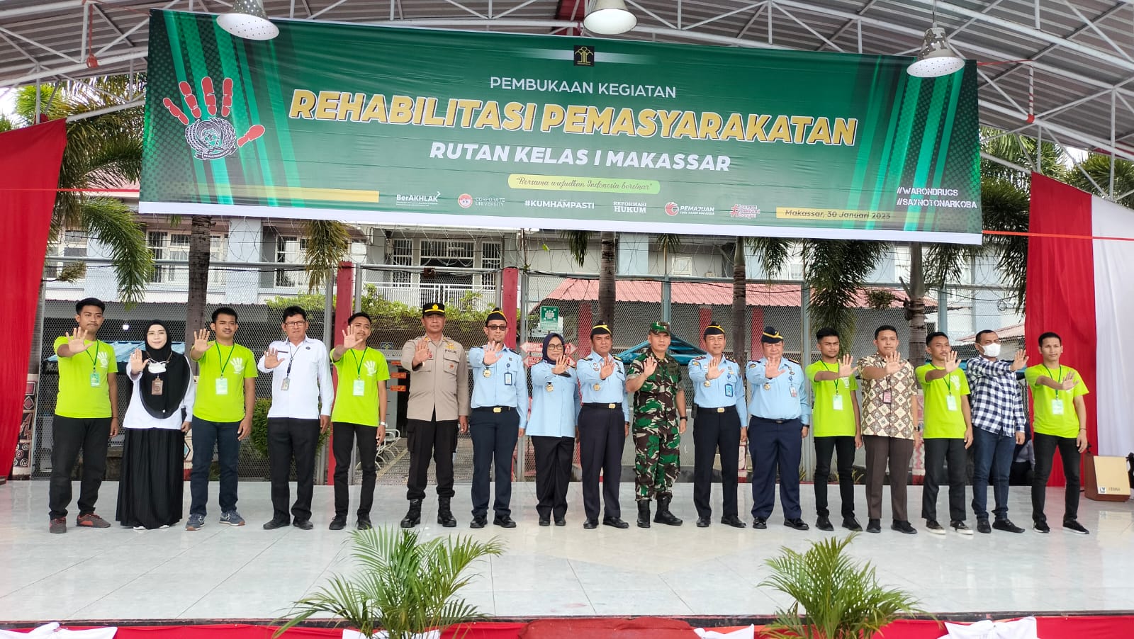 70 Warga Binaan Rutan Makassar Ikuti Rehabilitasi Medis