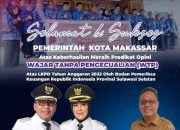 Pemerintah Kota Makassar Kembali Meraih Predikat Wajar Tanpa Pengecualian (WTP)