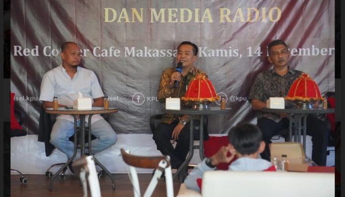 Ajak Wartawan Bincang Pemilu, Kepala Komisi Pemilihan Umum Sulawesi Selatan Hasbullah Katakan Ini