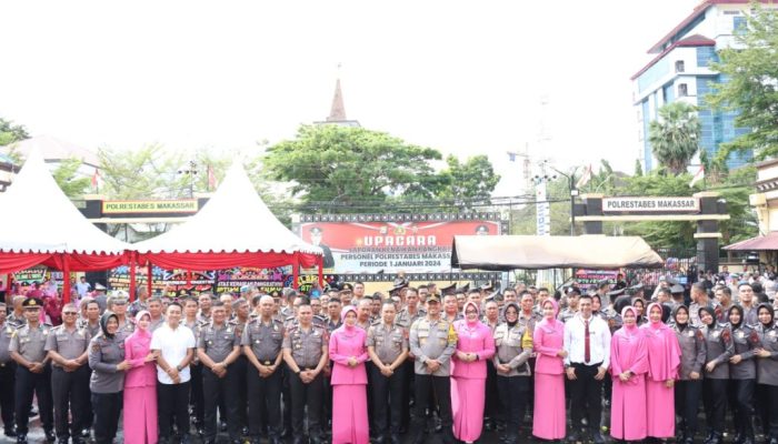 Selamat, Sebanyak 165 Personil Polrestabes Makassar Naik Pangkat