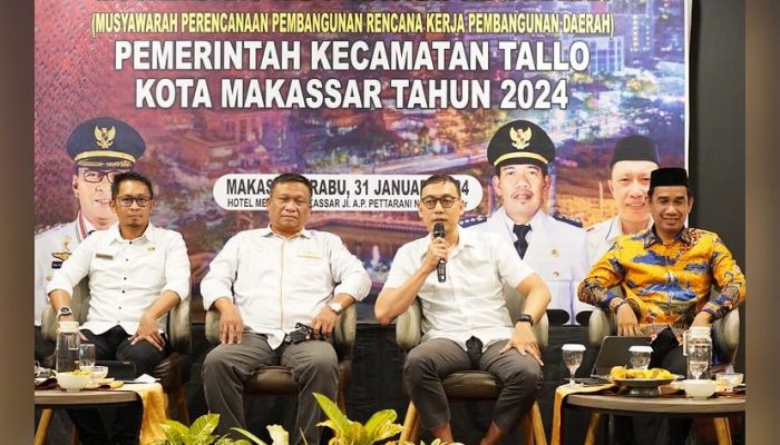 Bersama Ketua DPRD Makassar, Kepala Bappeda dan Perwakilan PU Hadiri Musrenbang Kecamatan Tallo