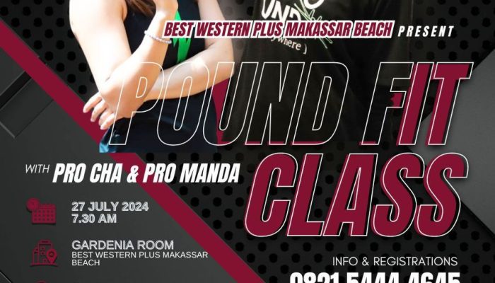 Gabung Bersama Best Western Plus Makassar Beach dan We Pound di Acara Poundfit Class