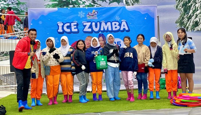 Trans Snow World Makassar Sukses Selenggarakan Event Ice Zumba Bertema Olahraga di Salju Pertama di Makassar