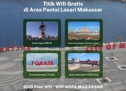 Bappeda Kota Makassar Sebut Wifi Gratis Kini Bisa Dinikmati di 4 Titik Kawasan Pantai Losari