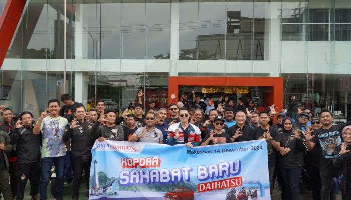 Kopdar Sahabat Baru Daihatsu Bersama Komunitas Motor Honda Makassar