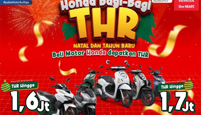 Honda Bagi-bagi THR pada Momen Natal dan Tahun Baru